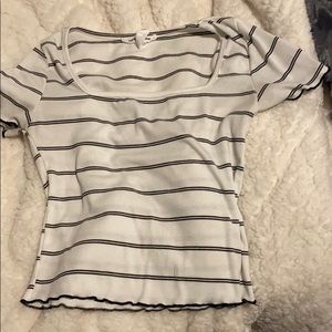 Black and white crop top